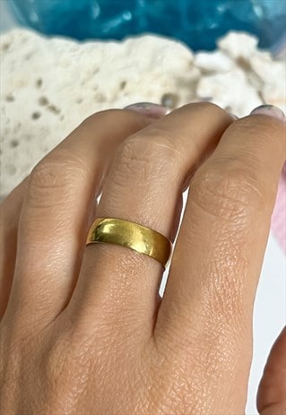 1990s Simple Gold Band Ring