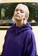 HOODIE IN PURPLE WITH WOVEN LABEL DETAIL