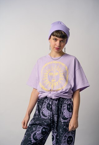 LILAC SUN PRINT TEE