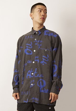 VINTAGE OVER SIZED GRAPHIC PRINT 90'S SHIRT