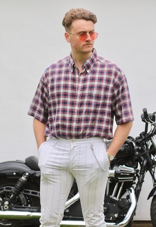 TOMMY HILFIGER USA SCOTCH PLAID CHECK SHIRT