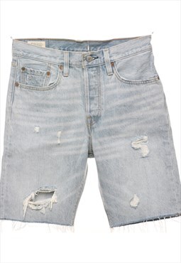 Vintage Light Wash Denim Shorts - W28