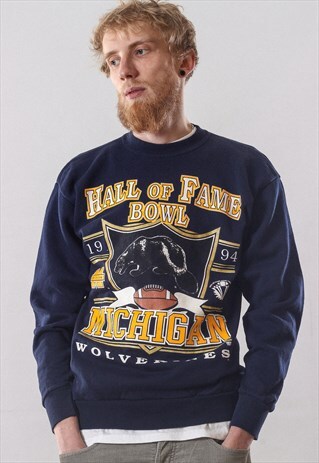 VINTAGE MENS 1994 MICHIGAN TEAM SUPERBOWL NFL SWEATSHIRT