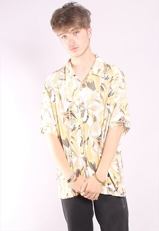VINTAGE HAWAIIAN PATTERNED FESTIVAL SHIRT