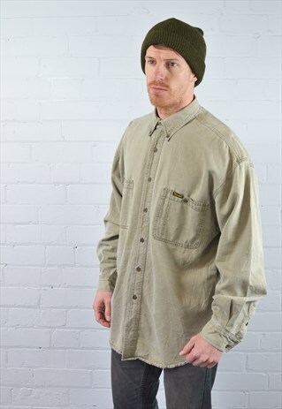 VINTAGE WRANGLER BEIGE CORDUROY SHIRT