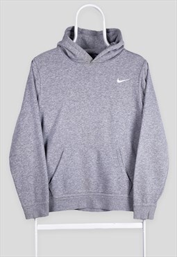 Vintage Nike Grey Hoodie Embroidered Swoosh XS