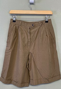 Vintage Golf Shorts Brown With Embroidered Logo