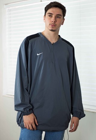 VINTAGE NIKE LOGO 1/4 ZIP JUMPER 90S XL 10.9