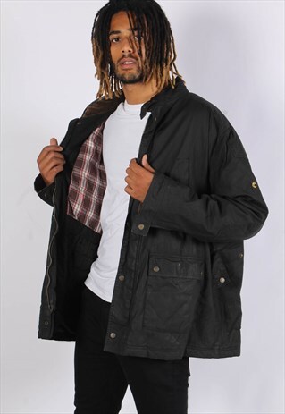 VINTAGE COUNTRY WAXED JACKET BLACK