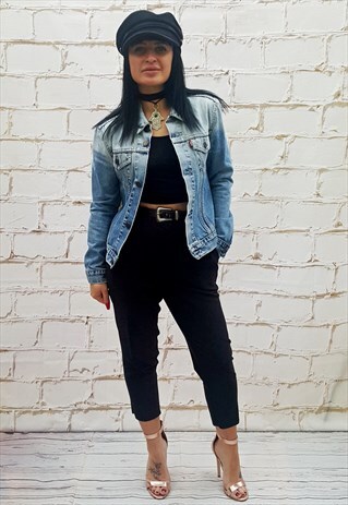 VINTAGE REWORKED LEVI'S DENIM JACKET/ FRINGED /FESTIVAL