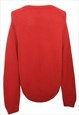BEYOND RETRO VINTAGE RED FADED GLORY JUMPER - XL