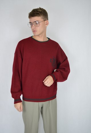 VINTAGE RED OXFORD SWEATSHIRT