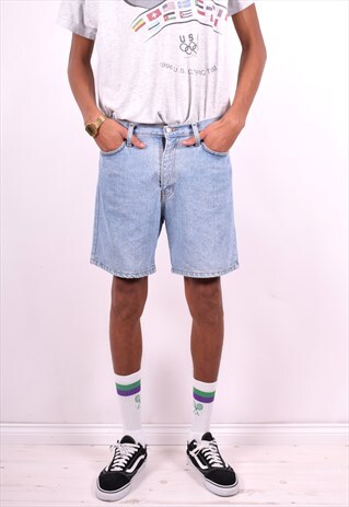 LEVI'S 501 MENS VINTAGE DENIM SHORTS W31 BLUE 90'S