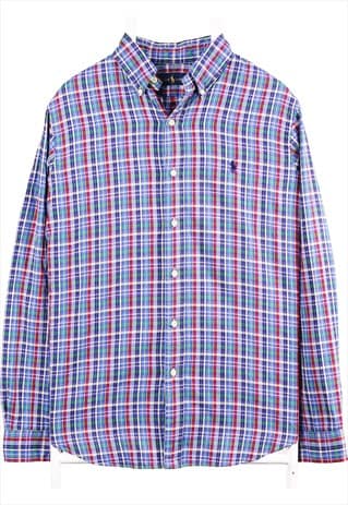 Vintage 90's Polo Ralph Lauren Shirt Check Long Sleeve