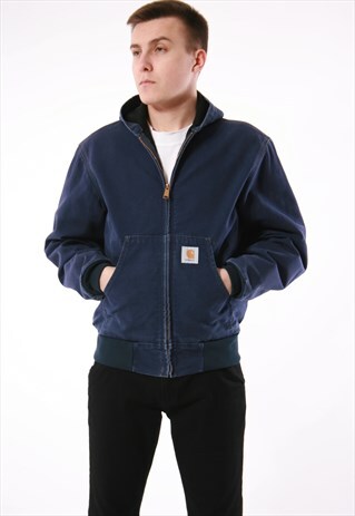 VINTAGE RARE CARHARTT COTTON HOODED JACKET 13898