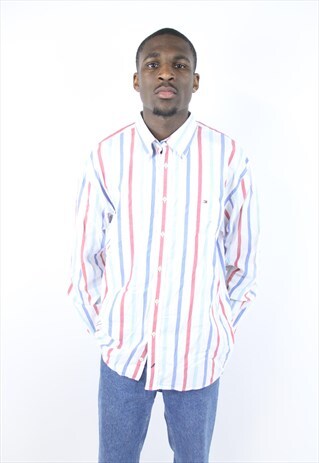 VINTAGE TOMMY HILFIGER STRIPED SHIRT