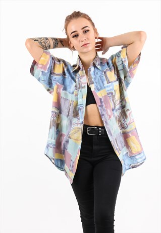 VINTAGE PATTERN SHIRT PSAW534D