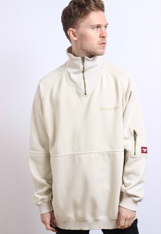 VINTAGE REEBOK HALF ZIP SWEATSHIRT