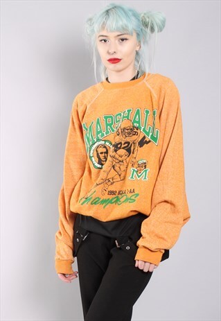VINTAGE MARSHALL FOOTBALL SWEATSHIRT