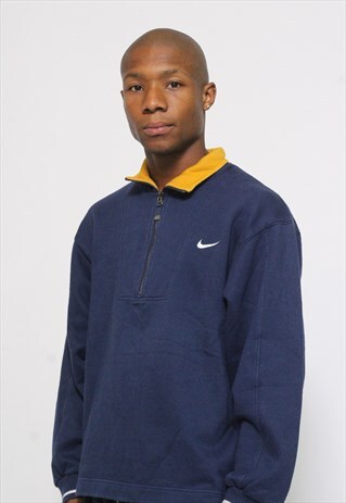 VINTAGE NIKE 1/4 ZIP LOGO SWEATSHIRT