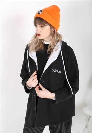 VINTAGE ADIDAS HOODIE BLACK