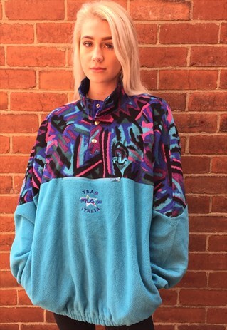 VINTAGE FILA SKI TEAM RETRO AZTEC JUMPER