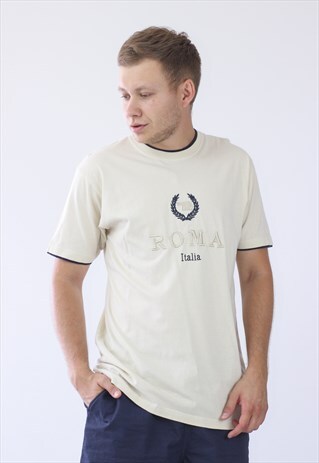VINTAGE ROMA ITALY BIG LOGO T-SHIRT