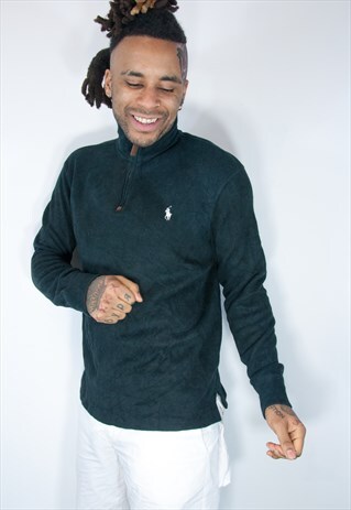 RALPH LAUREN 1/4 ZIP SWEATSHIRT