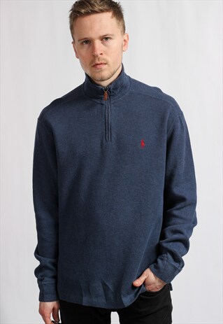 VINTAGE RALPH LAUREN HALF ZIP SWEATSHIRT