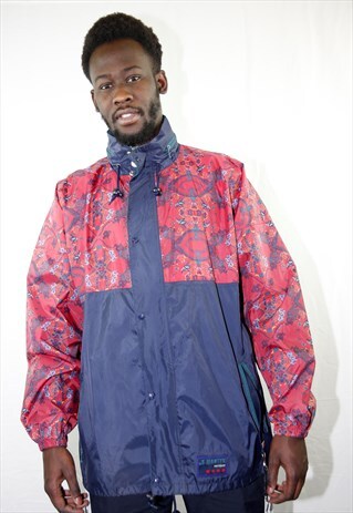 80'S VINTAGE MULTI PRINT WINDBREAKER