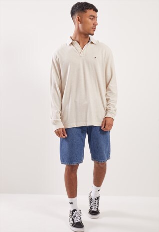 VINTAGE TOMMY HILFIGER LONG SLEEVE POLO TOP