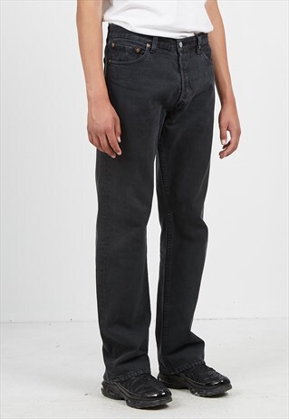 VINTAGE BLACK LEVI'S 501 FIT DENIM JEANS