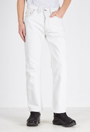 VINTAGE WHITE LEVI'S 501 FIT DENIM JEANS