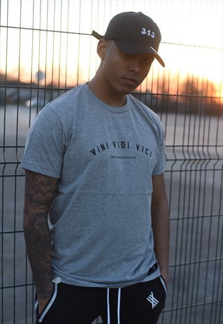VINI VIDI VICI - HEATHER GRAY TEE