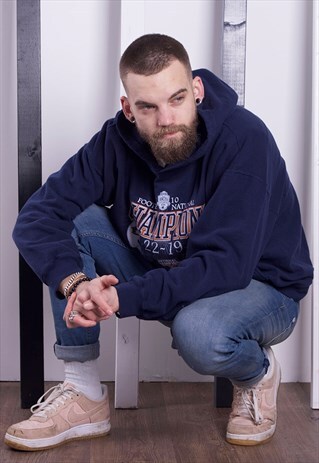 CHAMPION 90S USA HOODIE/HOODED SWEATSHIRT BRANDED SPORTSWEAR