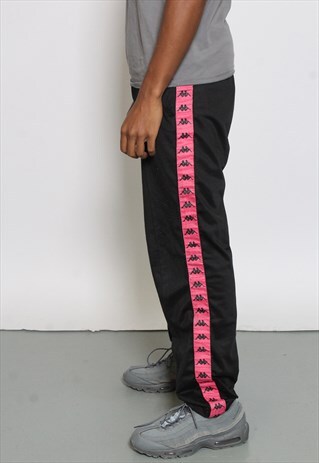 VINTAGE KAPPA TRACK PANTS BLACK