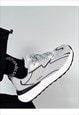 RETRO CLASSIC SNEAKERS FLAT SOLE TRAINERS IN GREY