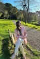 KZELL PU BLAZER GLOSSY EFFECT IN PINK 