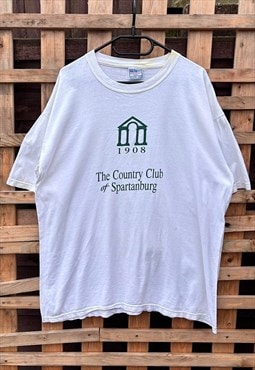 Vintage Spartanburg country club white T-shirt XL 