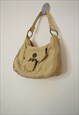 Y2K TAN MINI BAGUETTE CARGO BAG 