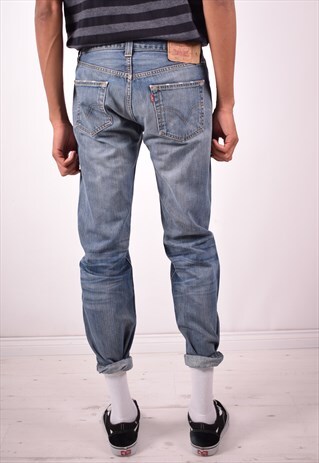 LEVI'S 501 MENS VINTAGE JEANS W32 L30 BLUE 90S