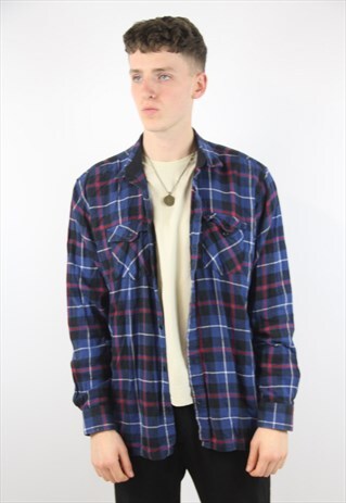 VINTAGE CHECK FLANNEL SHIRT