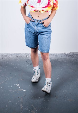 VINTAGE 1990S BLUE DENIM SHORTS