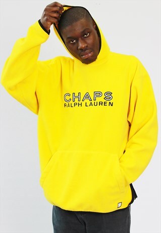 chaps ralph lauren hoodie yellow