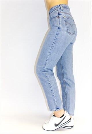 VINTAGE HIGH WAIST TAPERED JEANS