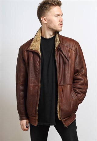 VINTAGE LEATHER AVIATOR JACKET