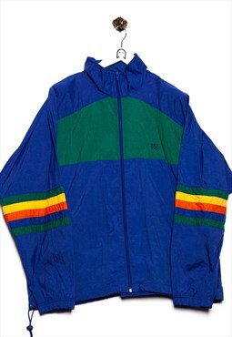 Vintage USA Olympics Transition Jacket Rainbow Look Blue/Col
