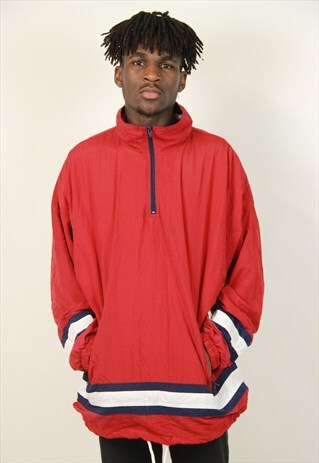 VINTAGE RED SHELL JACKET