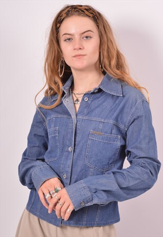 VINTAGE CALVIN KLEIN DENIM SHIRT BLUE