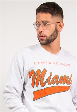 VINTAGE SWEATSHIRT UNIVERSITY OF MIAMI